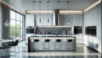 Кухня с островком 