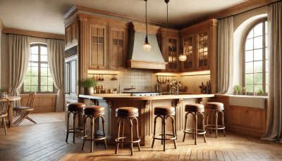 Кухня с барной стойкой 